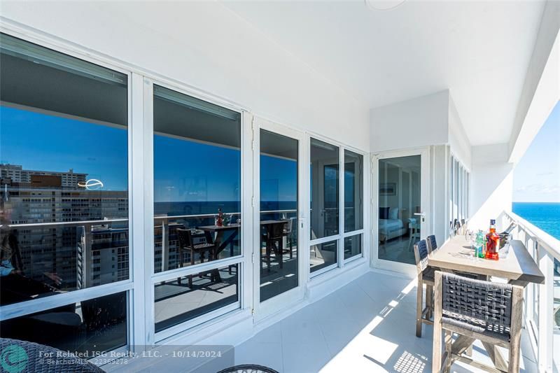 Newly Completed Balcony w/ Glass Railing