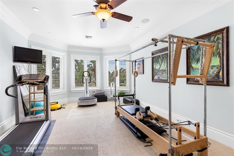 Bedroom Currently Utilized as a Home Gym