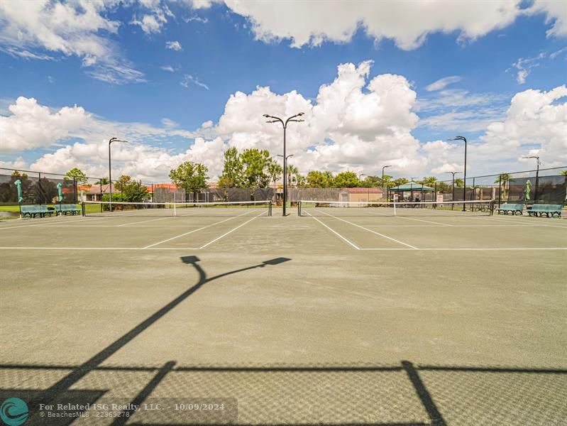 Clay tennis courts