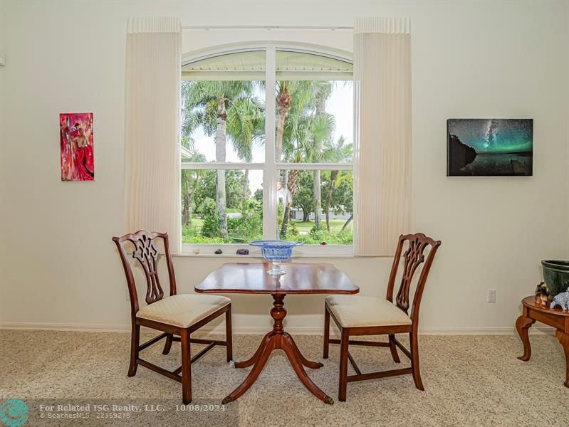 Sitting area in living room.