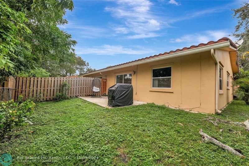 Fenced Back Yard