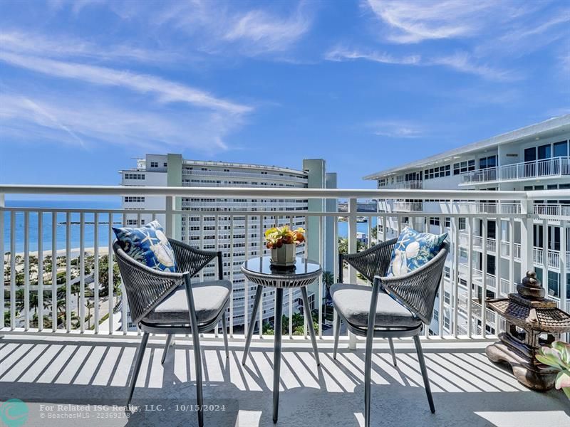 Magnificent Ocean Views from your Balcony