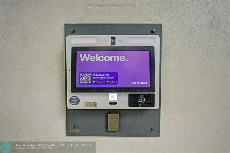 Tele-entry system to lobby.