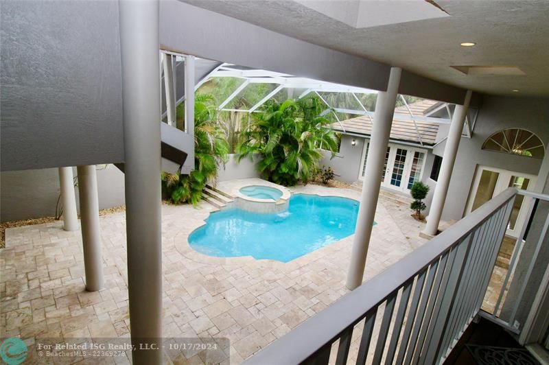 POOL FROM UPSTAIRS GUEST