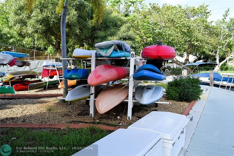 Bike and kayak storage