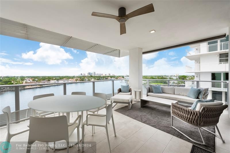 balcony with View