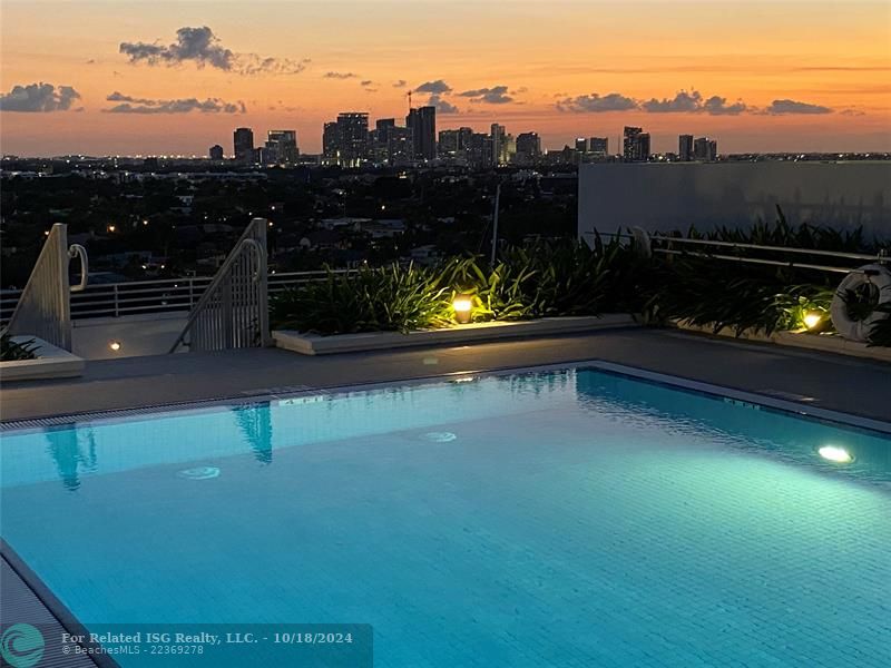 Rooftop pool