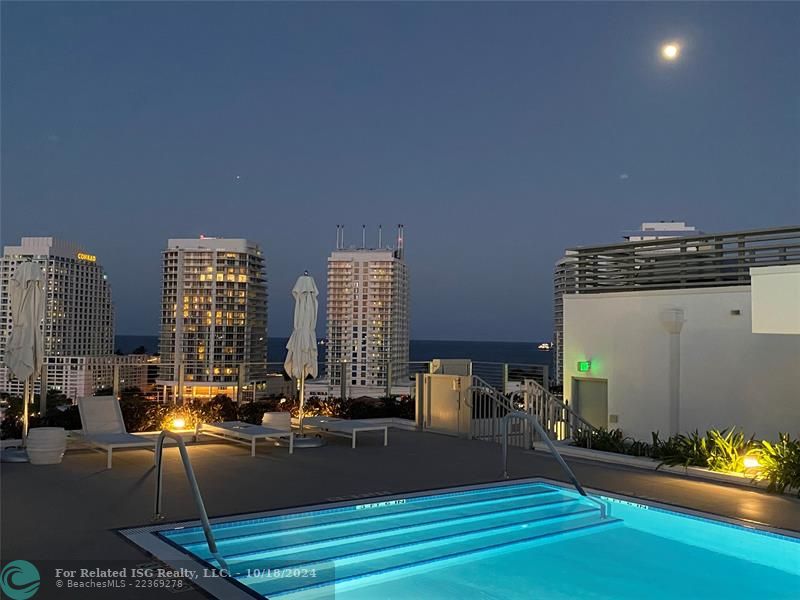 Rooftop pool