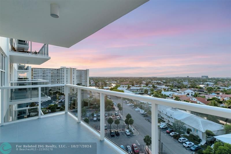 Balcony sunset northwest