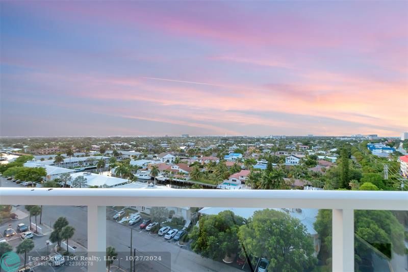 Balcony sunset north