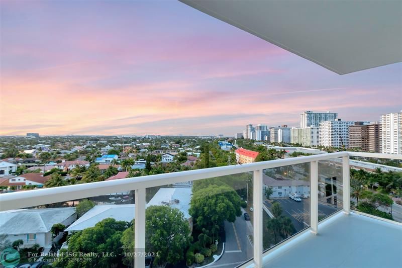 Balcony sunset northeast