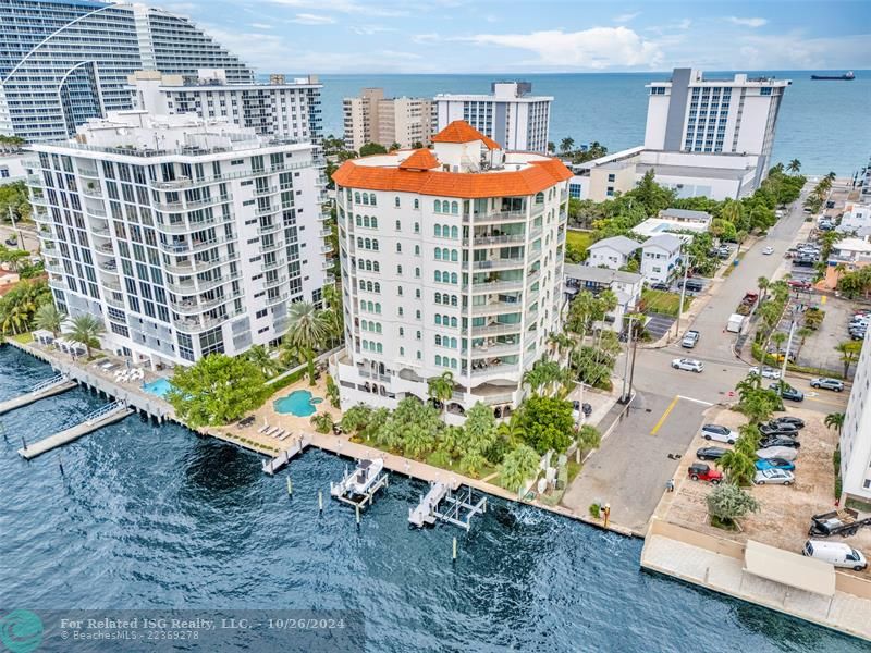 ONE BLOCK TO BEACH! Birch Pointe, a boutique condominium of 16 residences only 2 per floor, 3,300 sq ft with 3 covered balconies and 2 parking spaces.