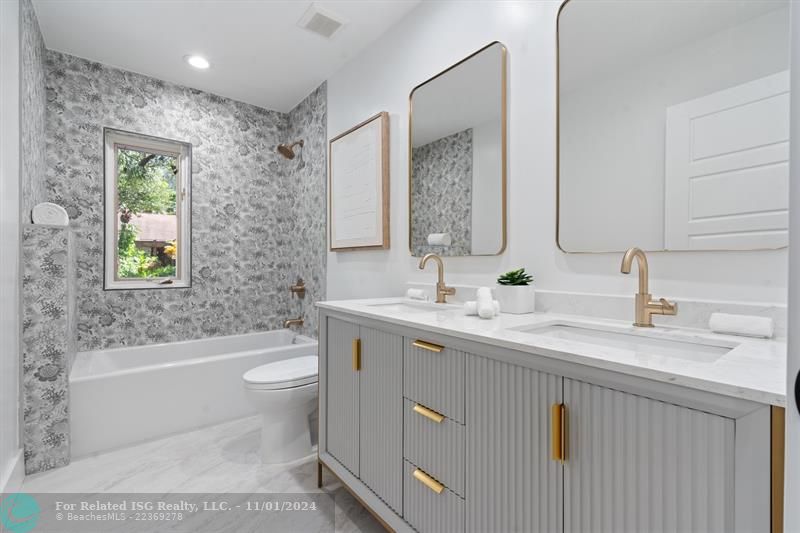 gorgeous 3rd remodeled bathroom.