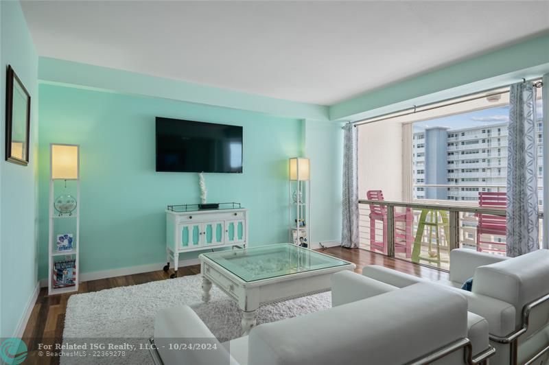 Renovated unit with beautiful wood floors, central air and ocean views.