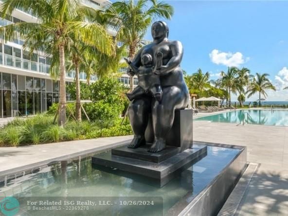 Botero in Pool Area