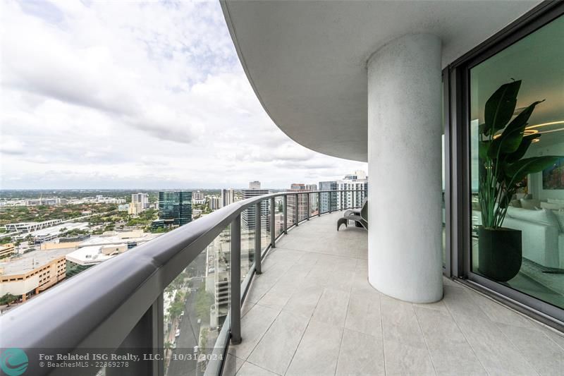 A little over 400 sq ft off the wrap-around balcony for amazing views + plenty of additional space for entertaining & dining al fresco!