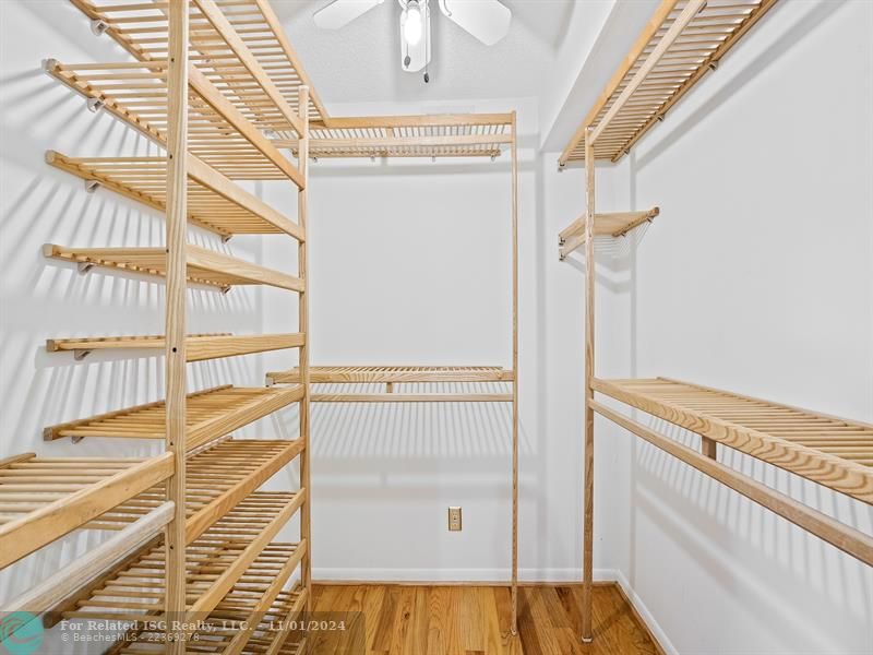 Large primary closet