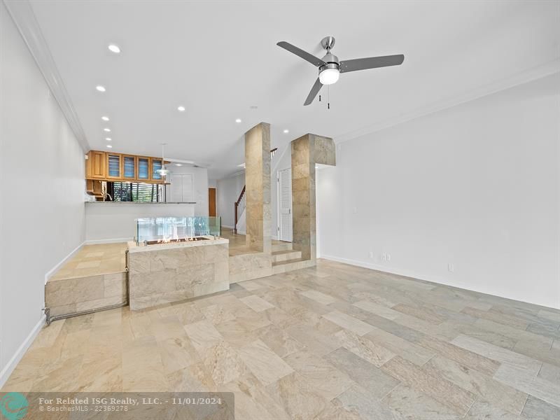 View of the downstairs living space