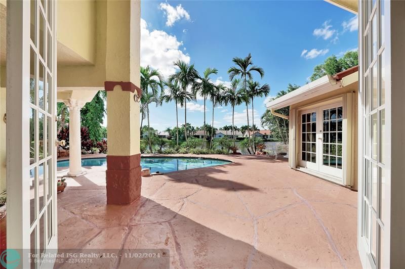 Pool Area by the beautiful  lake