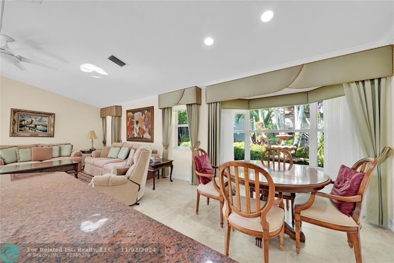 Ample kitchen with lots of storage