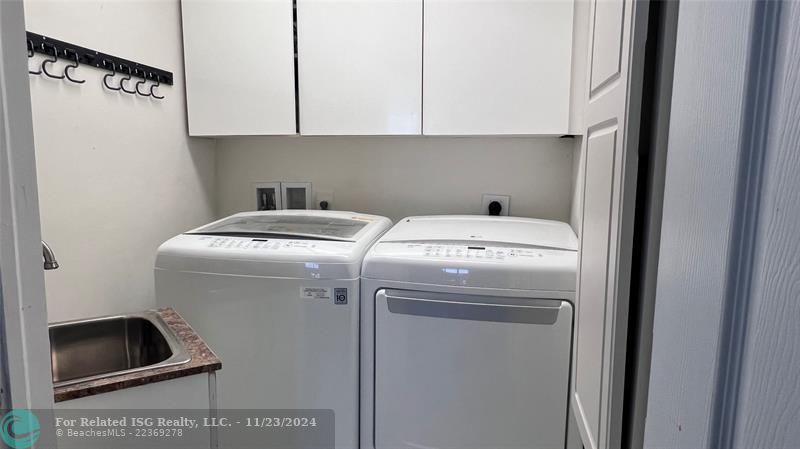 Washer, dryer and sink