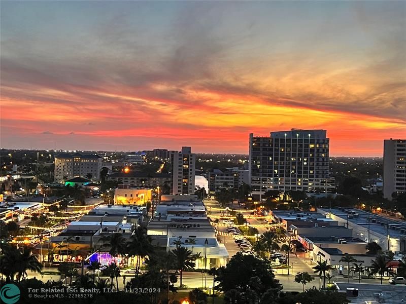 Sunset from west balcony