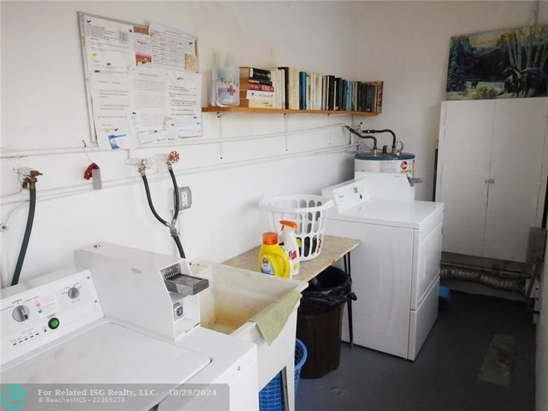 LAUNDRY ROOM INSIDE BLDG