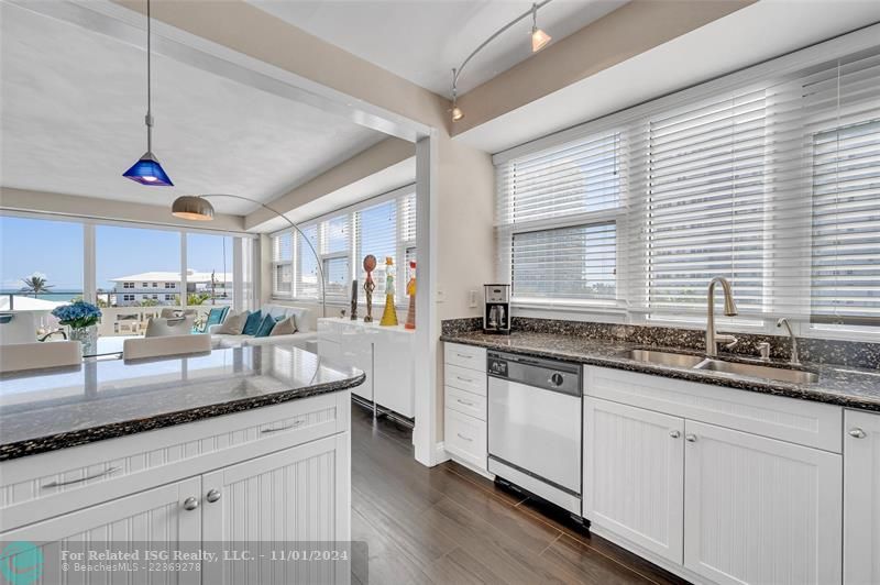 Kitchen Open to Living Area