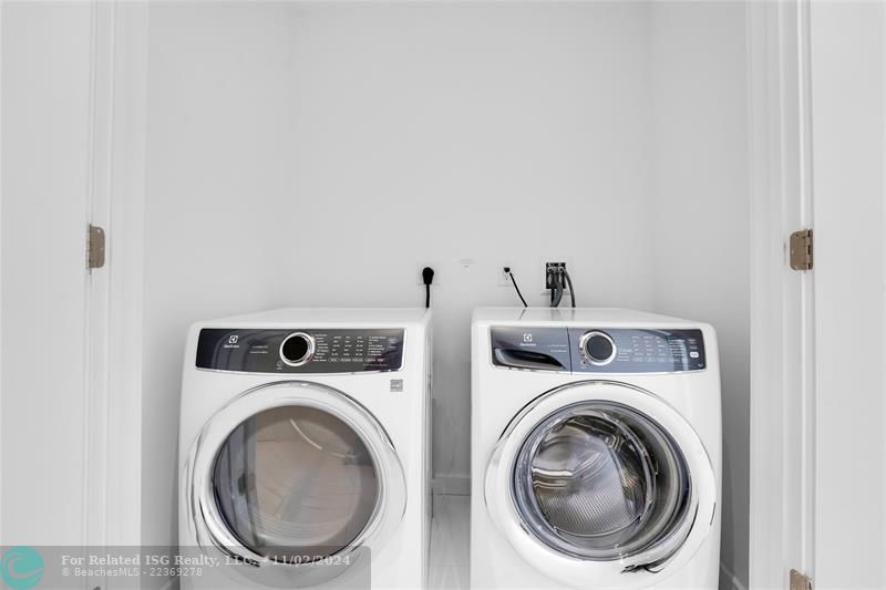 Washer and Dryer are included