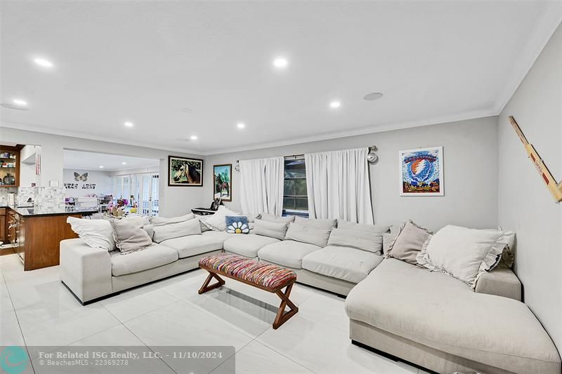 Family Room off the kitchen