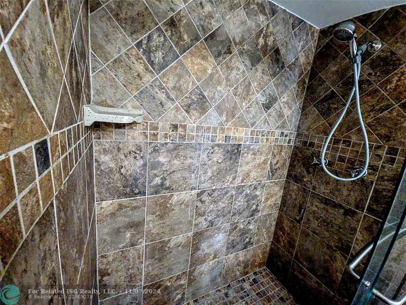 Master Bath step in shower