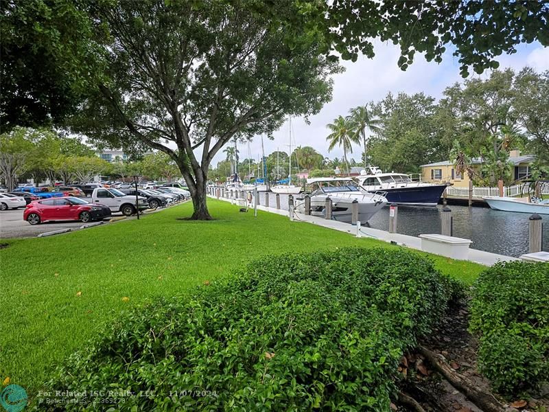 Scenic walkway along the water