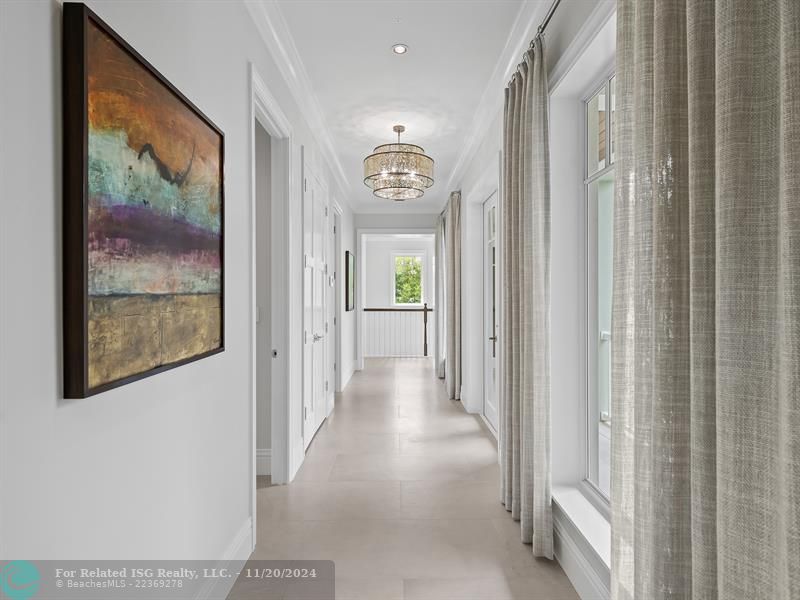 2nd Floor Hallway to secondary bedrooms