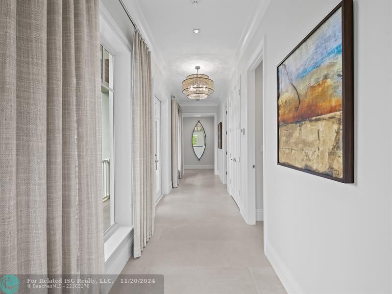 2nd Floor Hallway to secondary bedrooms