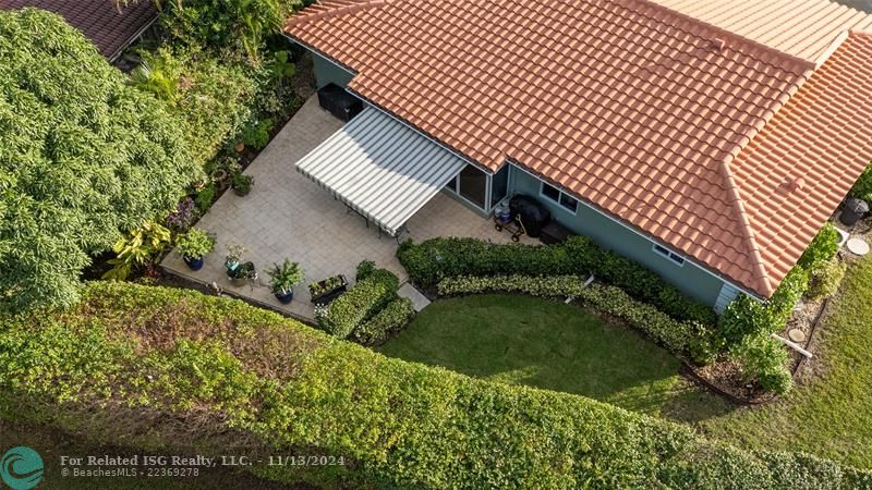 Aeriel of backyard