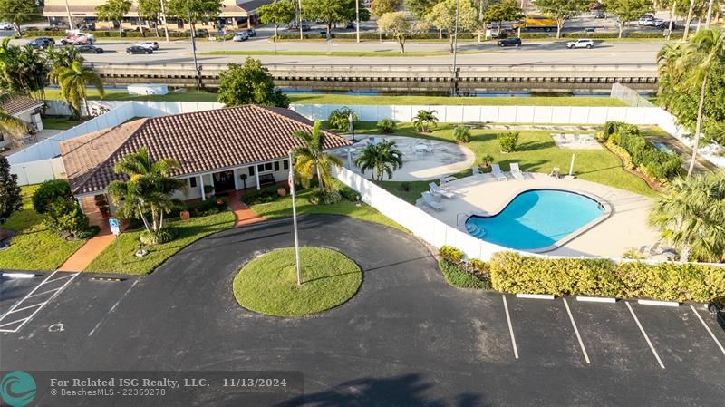 clubhouse and pool