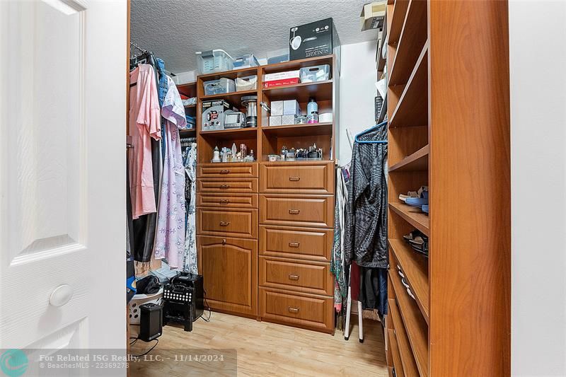 Walk In closet in Primary Bedroom