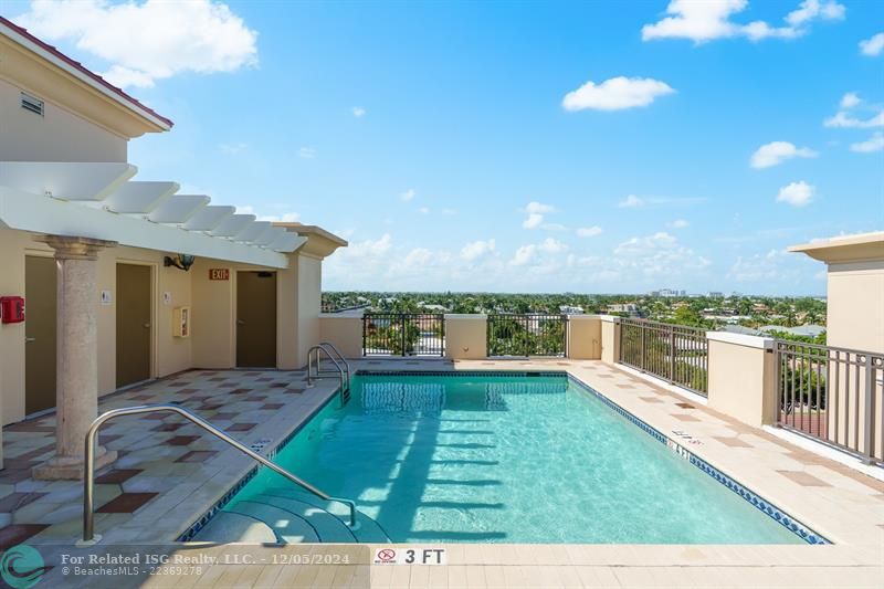 Rooftop pool