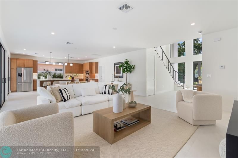 Living areas with lots of natural lighting