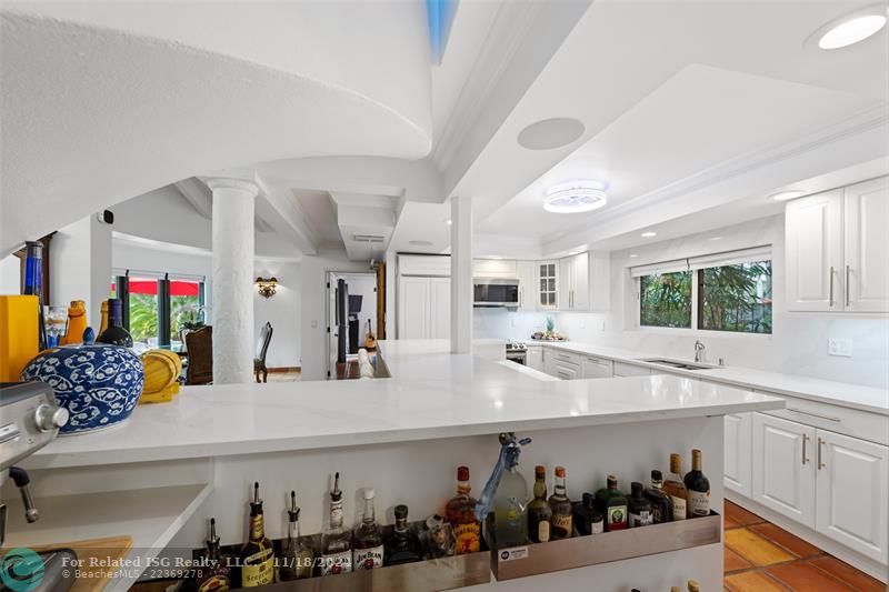 Kitchen with Wet Bar