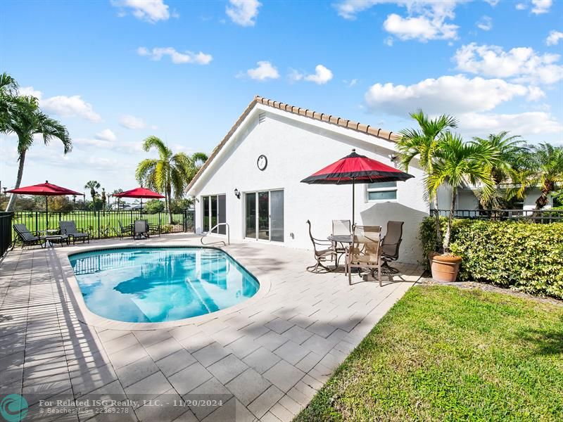 Patio and Pool area