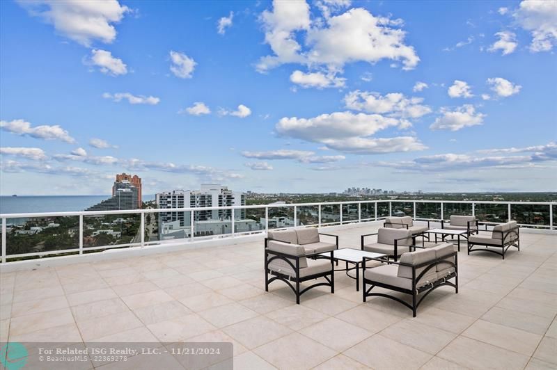 Rooftop patio