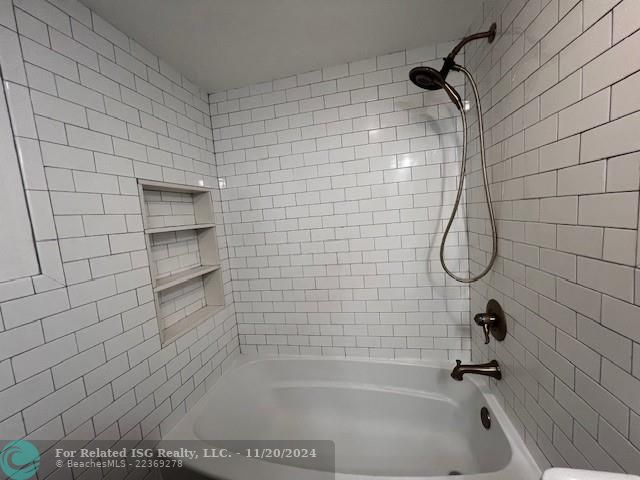 Tub and shower combination