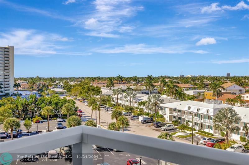 Balcony view westward