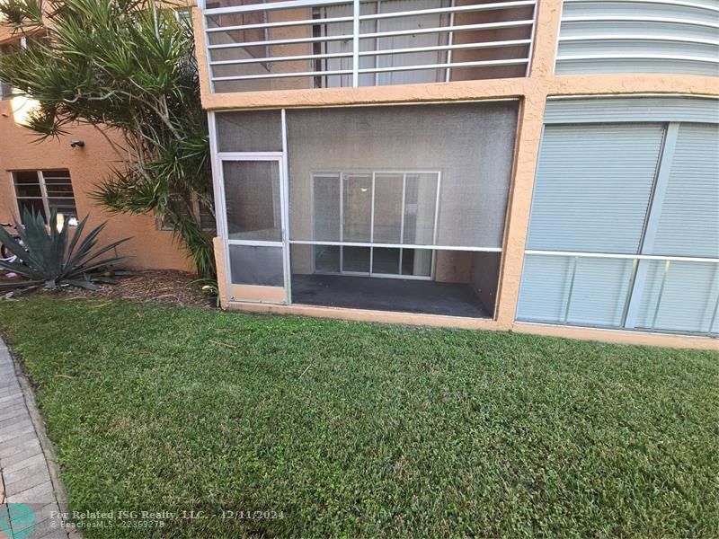 Screened patio