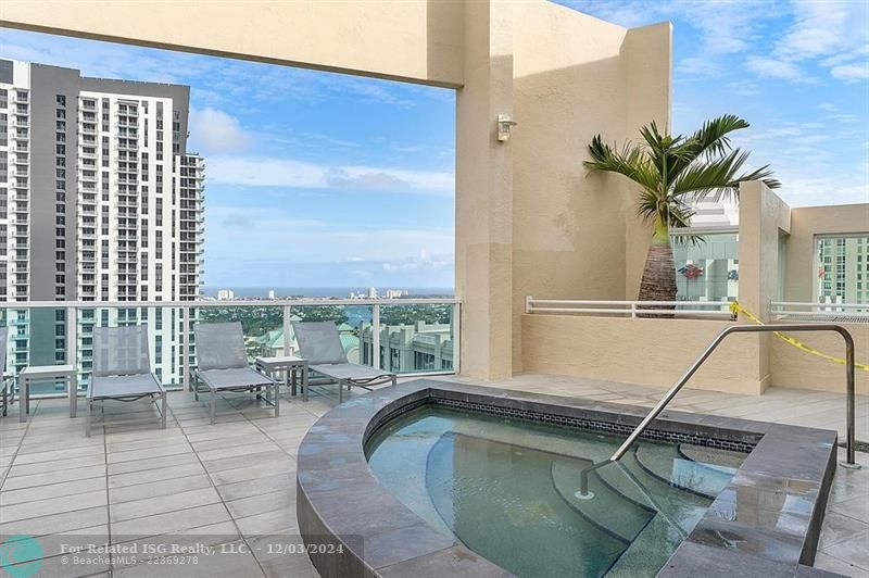 Hot tub with a view!