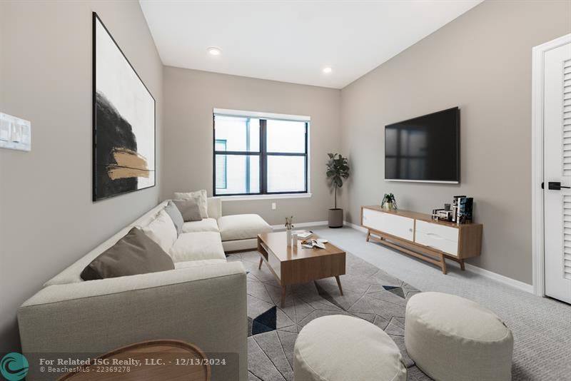 Upstairs Family Room.  This can also be used as a loft, playroom or converted into a 5th bedroom.