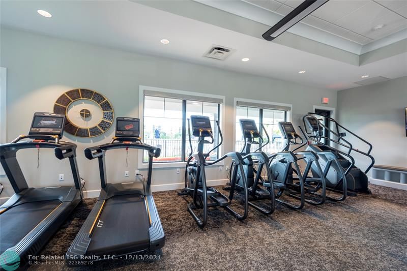 Fitness center with top of the line equipment