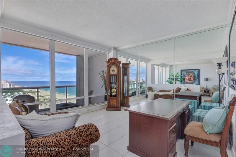 Bright open concept living room