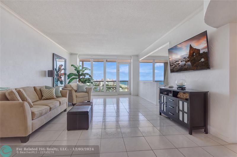 Bright open concept living room